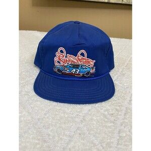 Vintage Richard Petty #43 Embroidered Rope Hat SnapBack Blue USA Made OS
